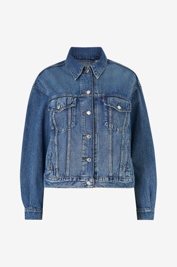 Levi's Plus   Denim jakke PL 90s Trucker Soft As Butter   Grå