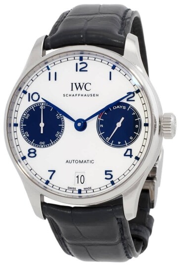 IWC Herreklokke IW500715 Portugieser Hvit/Lær Ø42.3 mm