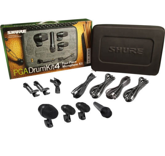 Shure PGA Drumkit 4 mikrofonsett Shure PGA Drumkit 4 mikrofonsett