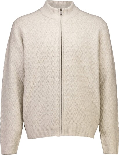 Bison Structure Cardigan Knit - SAND MEL - S