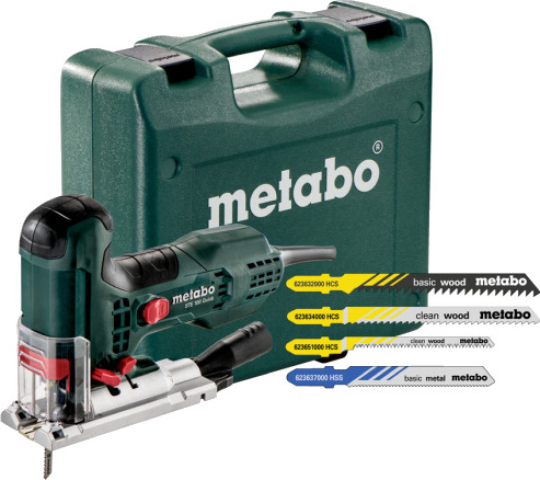 Metabo Stikksag Ste 100 Q 230 volt, med 20 blader i koffert