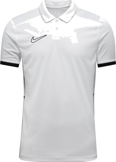 Nike Polo Dri FIT Academy 25   Hvit/Svart/Grå Barn størrelse L: 147 158 cm