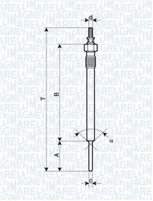 Glødeplugg MAGNETI MARELLI 062900066304