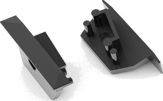 1 stk. Endestykke DIAGONAL14 Med hull svart 1 stk. Endestykke DIAGONAL14 Med hull svart
