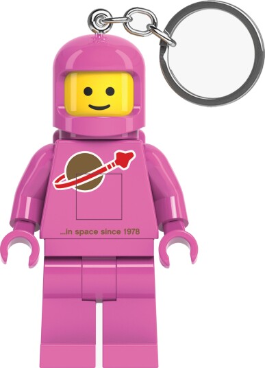 Lego Minifigures Spaceman Pink Nøkkelring Med LED-Lys