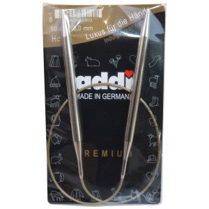 Addi Turbo Rundpinner Messing 60cm 8,00mm / 23.6in US11