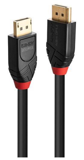 Lindy DisplayPort 1.4 Kabel 10 m Sort 7680x4320 144 Hz