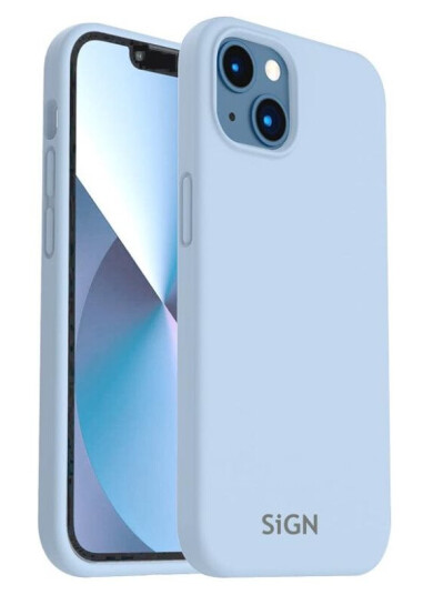 SiGN Liquid Silicone Case Til Iphone 14 - Safir Blå