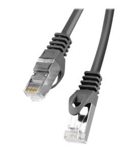 Lanberg Koblingskabel Rj-45 Hann Til Rj-45 Hann 5 M Foliebelagt Uskjermet Tvinnet Kabelpar F/Utp Cat 6 Flertrådet Formstøpt Uten Hindringer Ral 9004 Svart