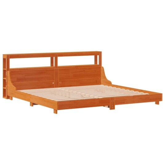 Sengeramme uten madrass voksbrun 180x200 cm heltre furu 3306413 Sengeramme uten madrass voksbrun 180x200 cm heltre furu 3306413