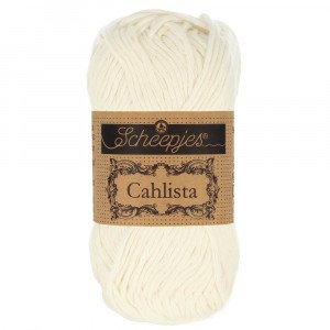 Scheepjes Cahlista Garn Unicolor 105 Bridal White