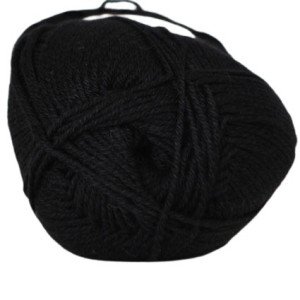 Hjertegarn Lana Cotton 212 Garn Farve 500 Sort