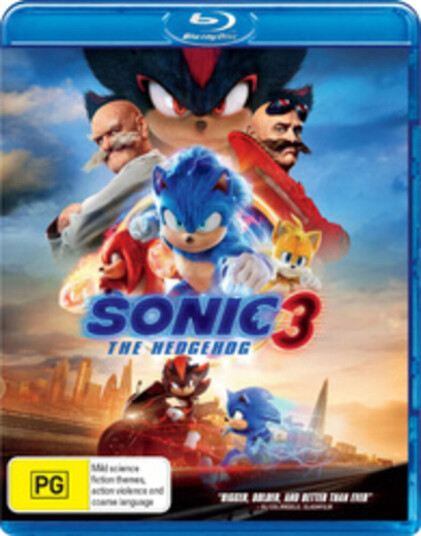 Sonic The Hedgehog 3 Bluray