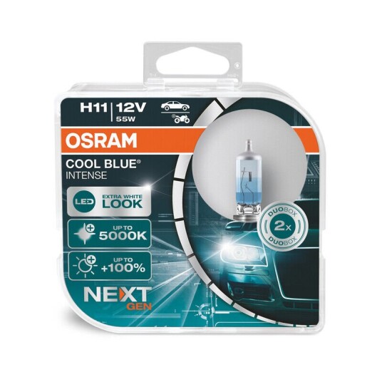 OSRAM Kjølig blå intens pære H2 12V / 55W - x2