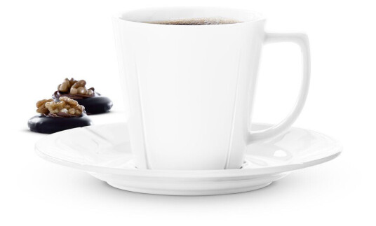 Rosendahl Grand Cru kaffekopp med fat 26 cl 4-pakning Hvit