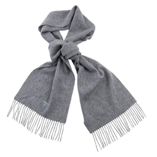 Barbour Unisex Plain Lambswool Scarf OneSize, Lt Grey Marl Barbour Unisex Plain Lambswool Scarf OneSize, Lt Grey Marl