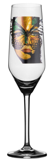 Carolina Gynning Golden Butterfly champagneglass 30 cl Clear