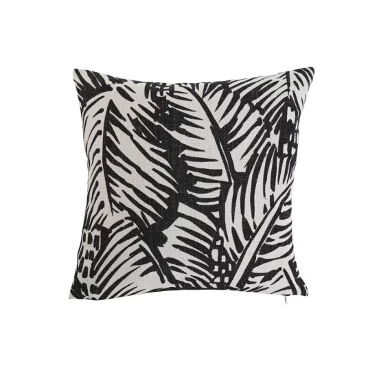 Pute Home ESPRIT Hvit Svart Trykket 45 x 15 x 45 cm