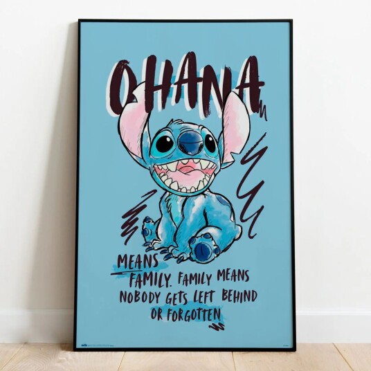 Disney's Lilo and Stitch Plakat Ohana    91,5 x 61 cm