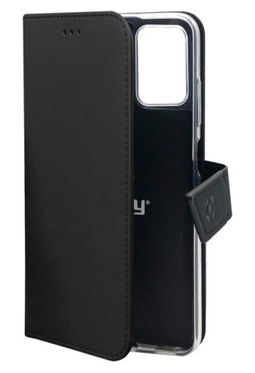 Celly Wally Flip-Cover Lommebokdeksel til iPhone 14 Pro i Svart Kunstlær Celly Wally Flip-Cover Lommebokdeksel til iPhone 14 Pro i Svart Kunstlær