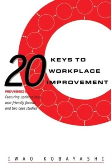 20 Keys To Workplace Improvement Av Iwao Kobayashi