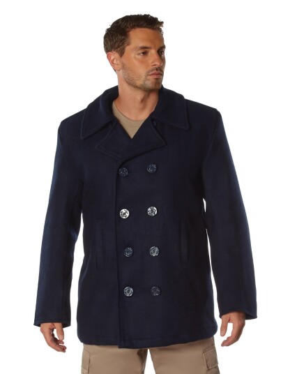 Rothco US Navy Type Pea Coat Skipperjakke Blå