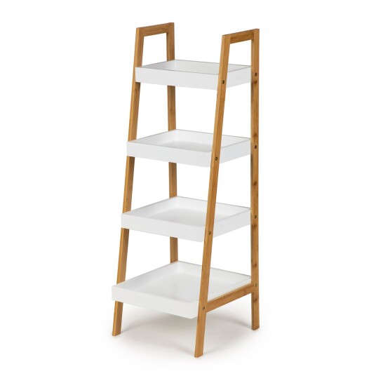 Hylle skap bokhylle bord 4 hyller bambusstativ