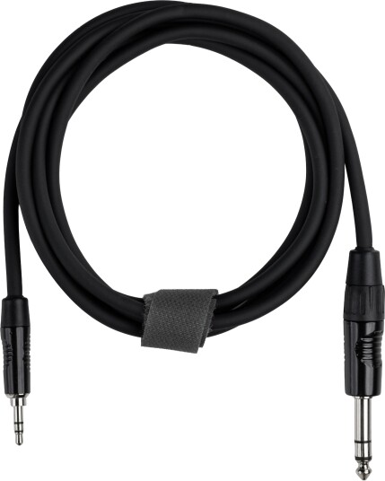 Fuj:Tech 6,3 Mm Trs Hann Til 3,5 Mm Trs Hann Lydkabel 2 M Svart Fuj:Tech 6,3 Mm Trs Hann Til 3,5 Mm Trs Hann Lydkabel 2 M Svart