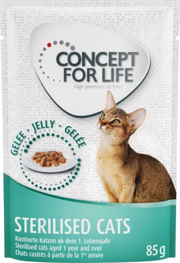 Concept For Life Sterilised Cats I Gelé 12 X 85 G Concept For Life Sterilised Cats I Gelé 12 X 85 G