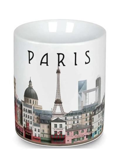 Martin Schwartz Paris Coffee Mug - White - 10X 12CM
