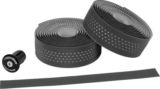 Ergotec Sanremo gravel styreteip 3,2 mm tykk 30 mm bred 200 cm lang sort/grå