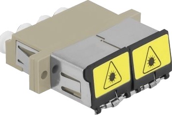 Delock - Nettverkkopler - Lc Multimodus (Hunn) Til Lc Multimodus (Hunn) - Fiberoptisk - Om1/Om2 - Beige