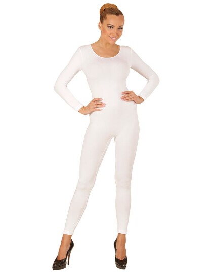 Hvit Bodysuit med Lange Ermer Strl M/L Hvit Bodysuit med Lange Ermer Strl M/L
