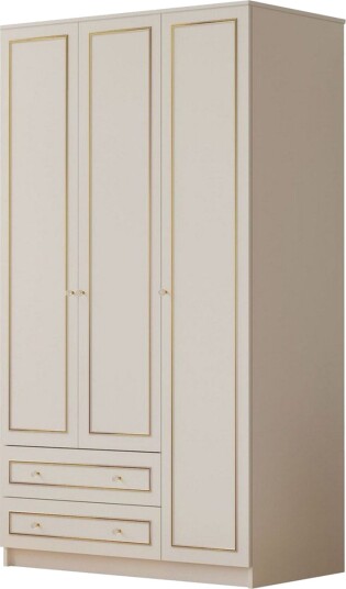 Carvo Garderobe 105x180 cm - Matt Hvit