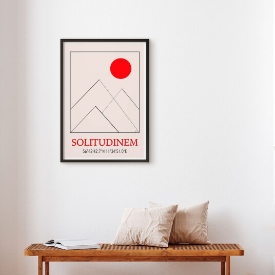 Solitudinem av Justesen Plakater Solitudinem av Justesen Plakater