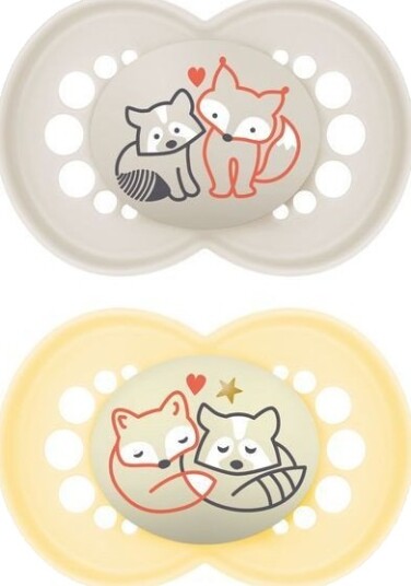 Mam Night Smokk 16+mnd Planet Love Beige 2 stk