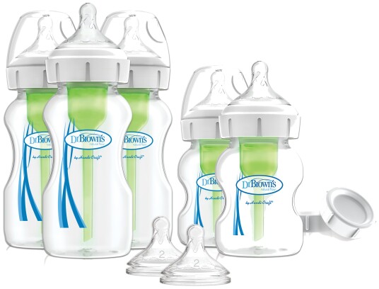 Dr. Brown's Tåteflasker & Flaskebørster 3x270 ml 1x150 ml 3X Børster Hvit/Klar/Grønn Dr. Brown's Tåteflasker & Flaskebørster 3x270 ml 1x150 ml 3X Børster Hvit/Klar/Grønn