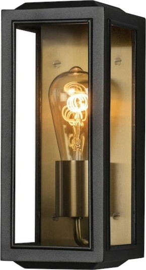 Konstsmide Carpi vegglampe E27 sort / messing farget. Konstsmide Carpi vegglampe E27 sort / messing farget.