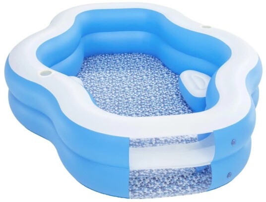 Bestway Svømmebasseng Splashview 270x198x51 cm blå og hvit