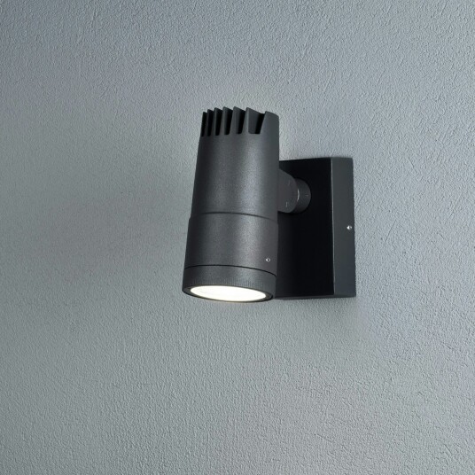 Konstsmide Andria Vegglampe High Power LED 8W grå Justerbart lysbild. 7861-370 Konstsmide Andria Vegglampe High Power LED 8W grå Justerbart lysbild. 7861-370