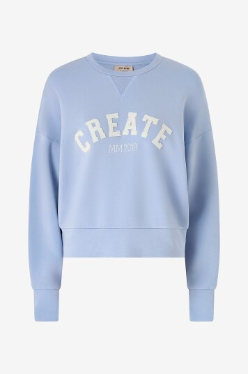 MOS MOSH Collegegenser mmCelli O LS Sweatshirt Blå MOS MOSH Collegegenser mmCelli O LS Sweatshirt Blå