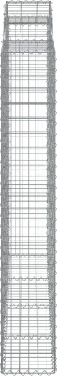 vidaXL Gabionkurver buede 6 stk 200x50x180/200 cm galvanisert jern