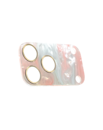 Ideal Of Sweden Camera Lens Protector iPhone 17 Pro Max Marble Light Pink