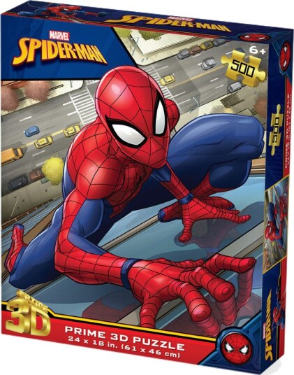Marvel SpiderMan Climbing Building 500pc 24x18 in 3D Lenticular Puzzle Marvel SpiderMan Climbing Building 500pc 24x18 in 3D Lenticular Puzzle