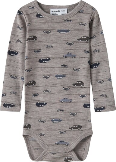 Name It NBMWang Wool Rib Ls Body Aop Noos Grey 62 Name It NBMWang Wool Rib Ls Body Aop Noos Grey 62