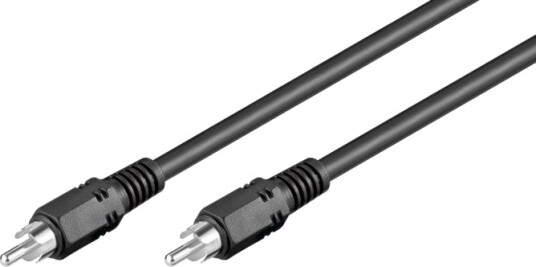 Goobay RCA Lydkabel 10 m Svart - Han til Han