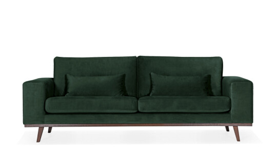 Soffadirekt STOCKHOLM 3 seters sofa Velvet Edition Grønn