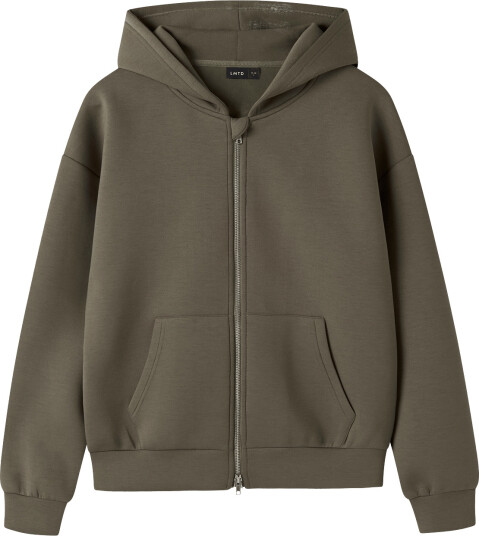 LMTD Nlnhalfa Ls Scuba Cardigan   Khaki green   134 140