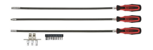Ks Tools 16-delt Skrutrekkersett med 2-komponent Håndtak Ks Tools 16-delt Skrutrekkersett med 2-komponent Håndtak