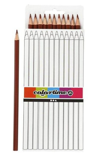 Creativ Company Triangular colored pencils Brun 12pcs. Creativ Company Triangular colored pencils Brun 12pcs.